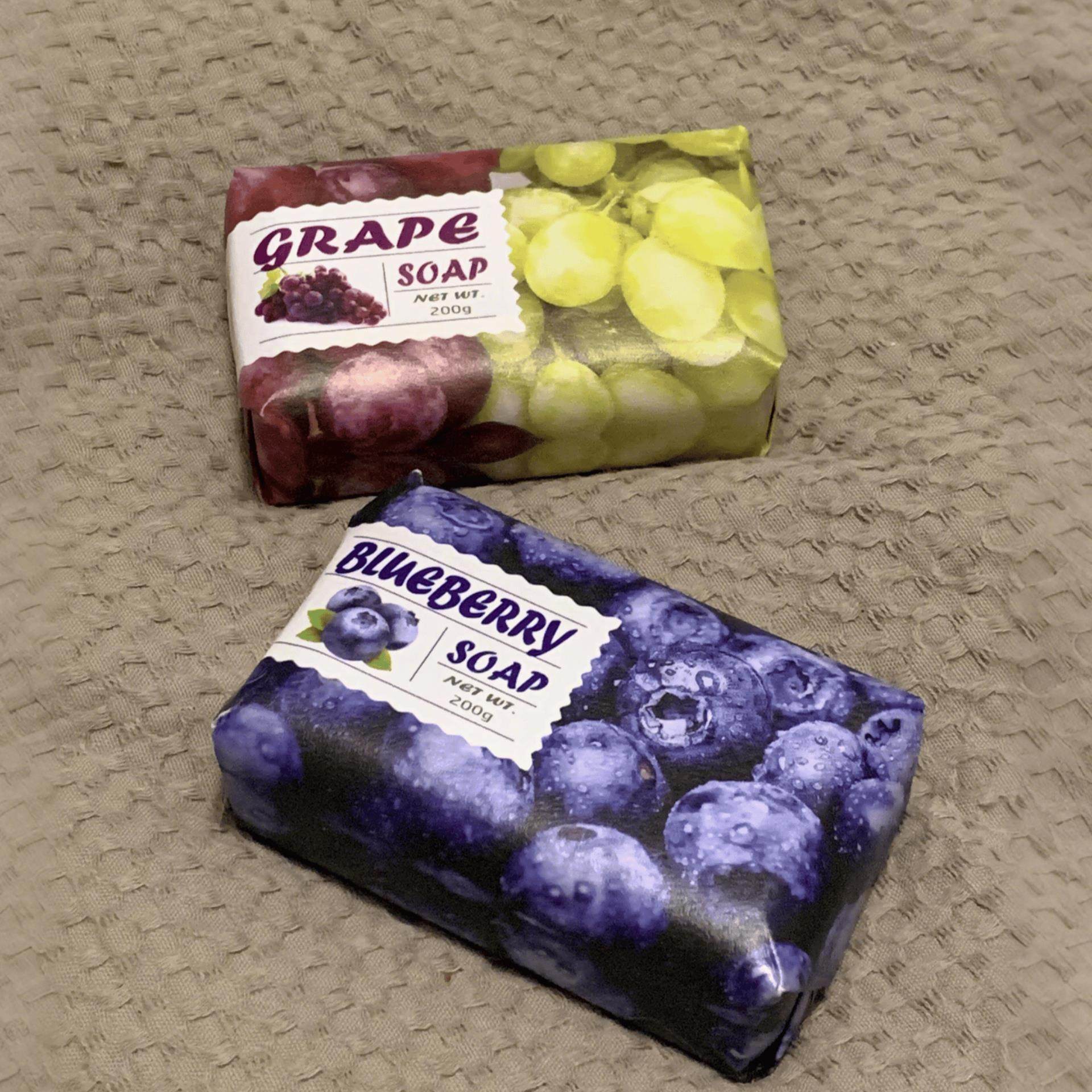 【家居好物】蓝莓水果香皂蜜绿果萃香薰葡萄肥皂香薰柠檬蜜桃香皂