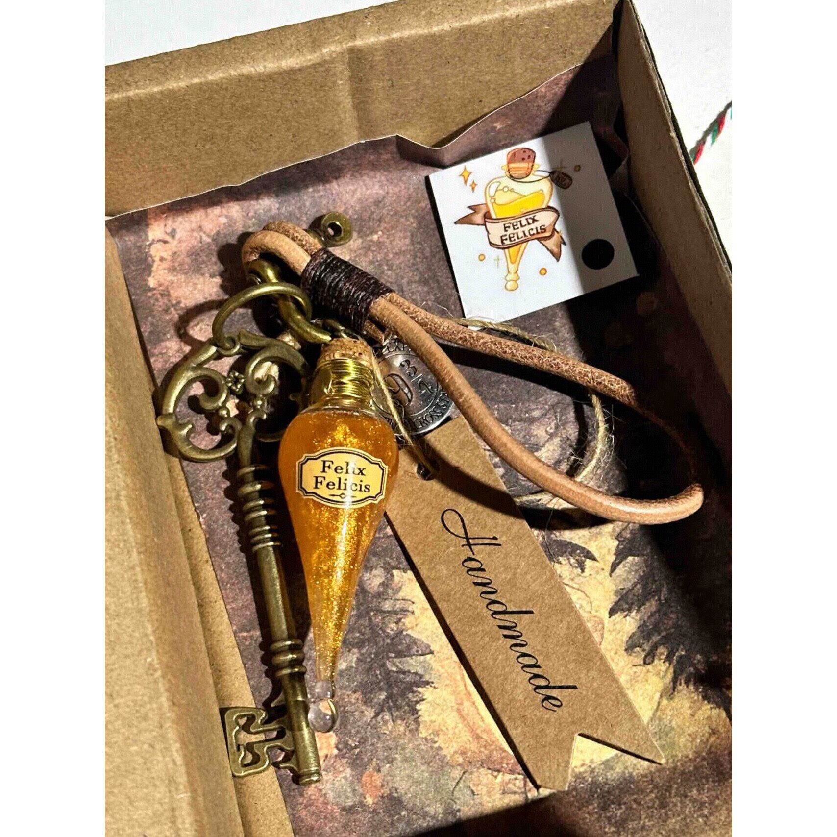 哈利波特】魔法药水自制流沙福灵剂古灵阁钥匙挂饰周边钥匙扣