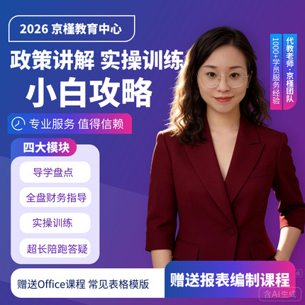 财务指导 企业老板小白财务一对一VIP代教指导 财务咨询