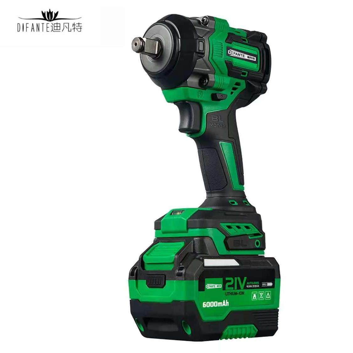 迪凡特 大扭力650N锂电冲击电扳手 DFT-LDBS-R650 把