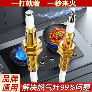 燃气灶点火针打火器通用万用带线感应铜针嵌入式 煤气灶具维修配件