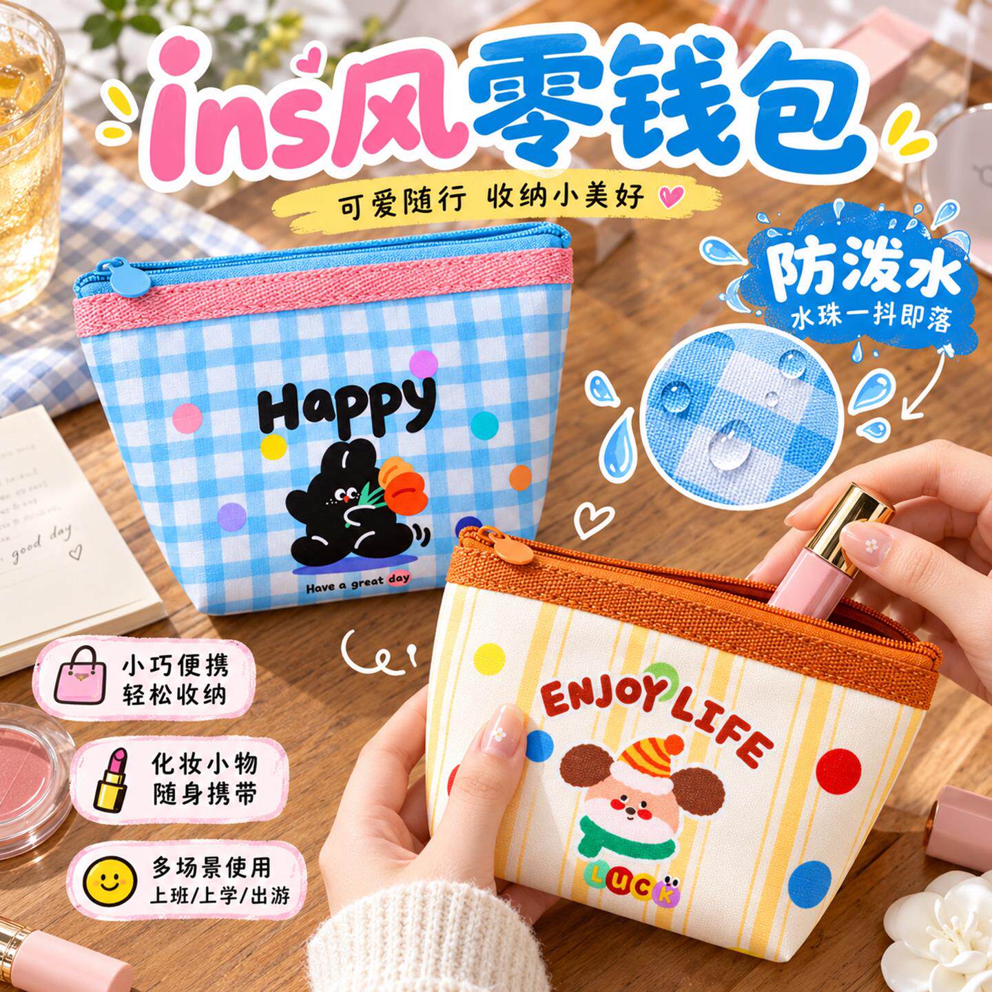 防水便携分装隐私收纳袋