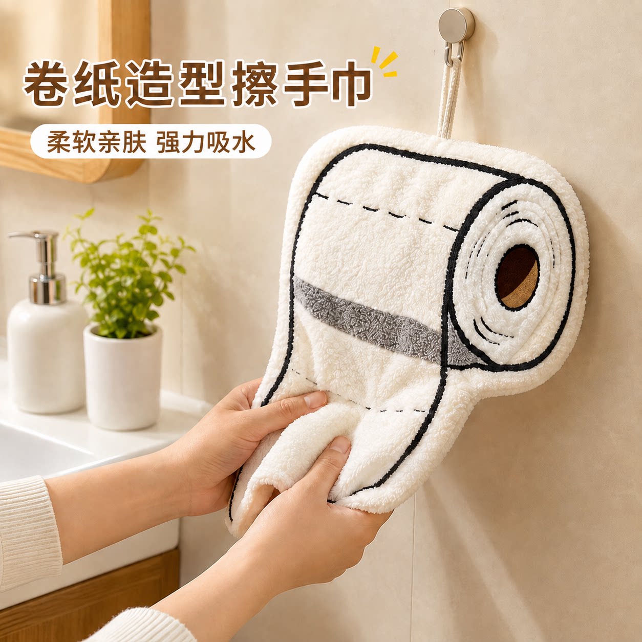 卷纸珊瑚绒加厚吸水擦手巾