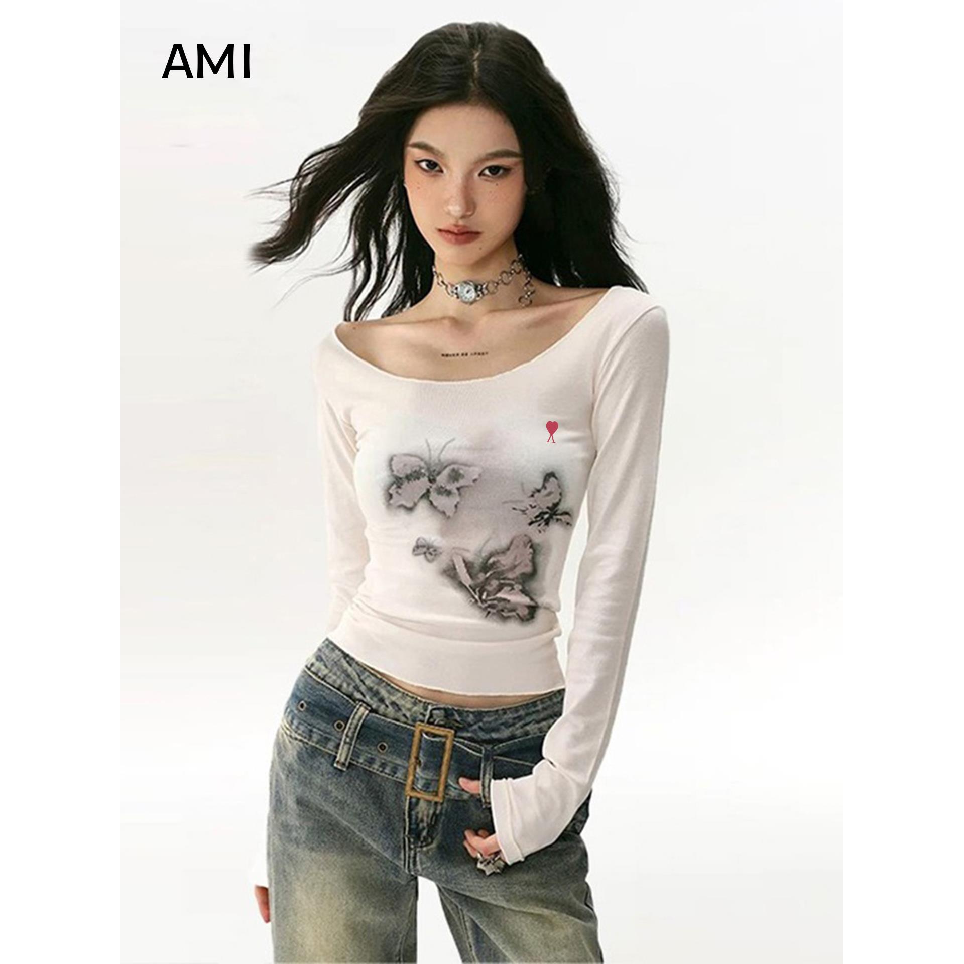 AMI2025美式复古蝴蝶扎染
