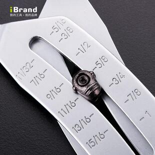 进口可携式卡规量规公制英制六角螺母螺丝螺牙尺寸快速手动测量工