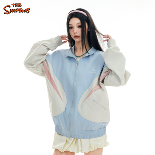 THE SIMPSONS辛普森一家夹克外套春季季男女款高级感时尚立领休闲