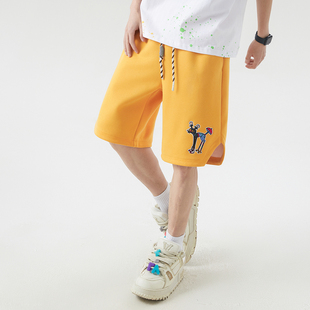【陈赫同款】辛普森一家五分裤潮牌短裤男2025新款夏季运动裤宽松