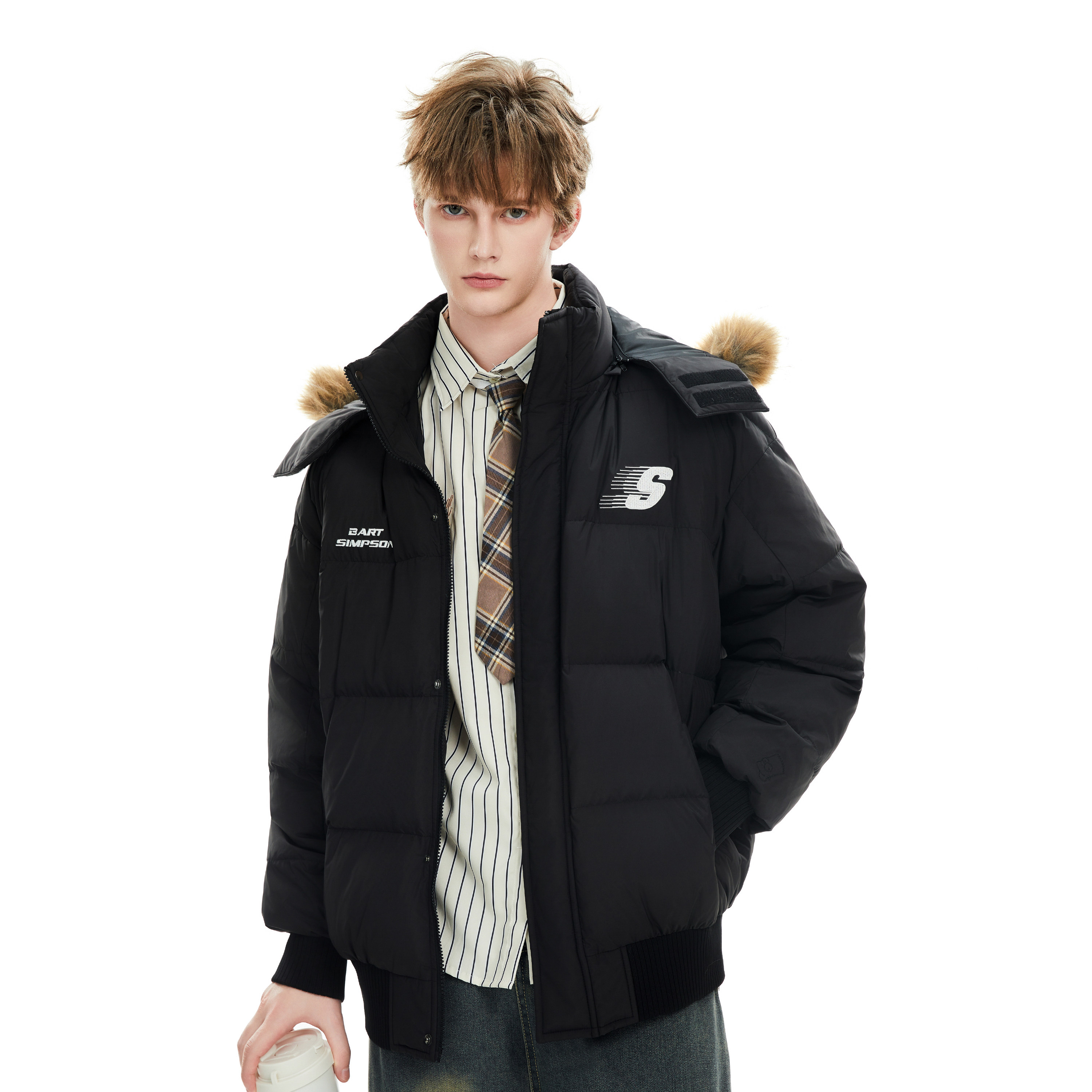 辛普森一家男装连帽羽绒服外套加厚保暖女羽绒冬季新款鸭绒,男装,羽绒服,淘宝优惠券,粉丝福利购,淘宝优惠卷