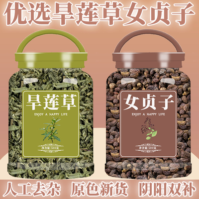 女贞子和旱莲草中药材正品组合二至丸原料中药茶包泡水泡茶何首乌