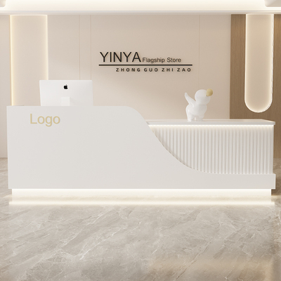 公司前台接待台现代简约培训机构柜台奶茶服装店美容院收银柜台吧