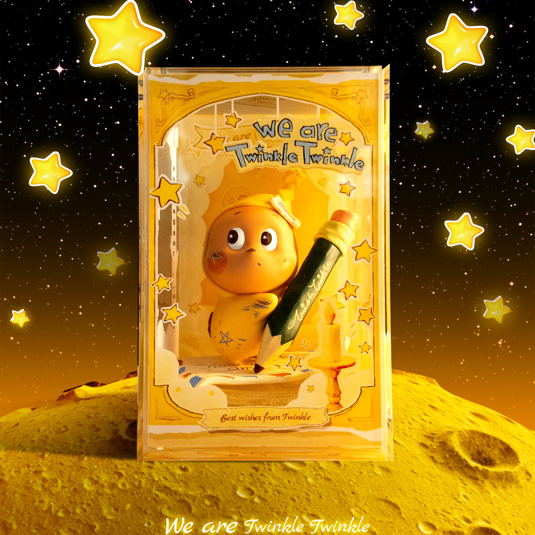 FUNHOME-星星人盲盒场景化手办亚克力收纳防尘展示盒,模玩/动漫/周边/娃圈三坑/桌游,盲盒场景道具娃屋,淘宝优惠券,粉丝福利购,淘宝优惠卷