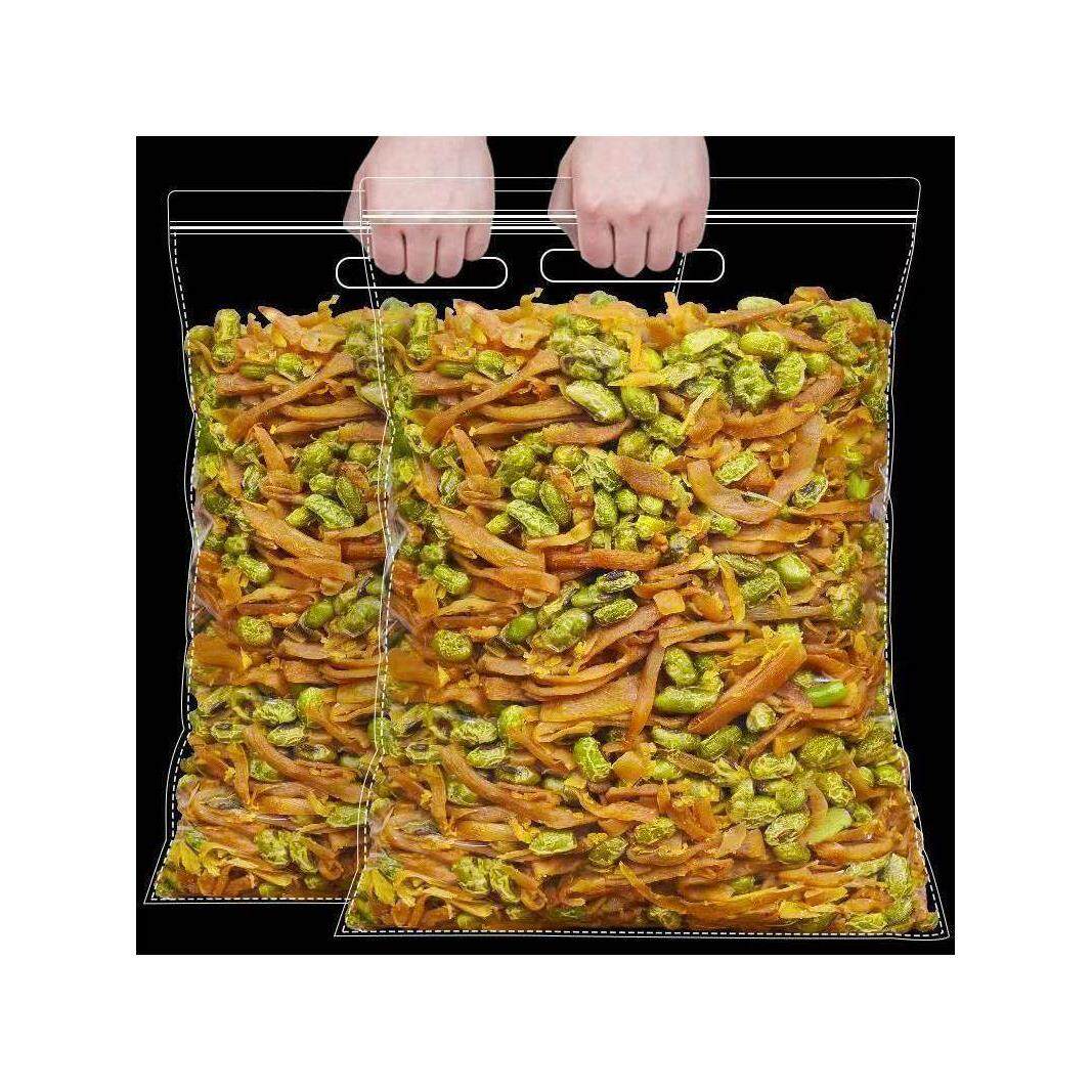 临安笋丝青豆 水煮青豆笋丝非独立小包装临安天目山即食笋干青豆图片