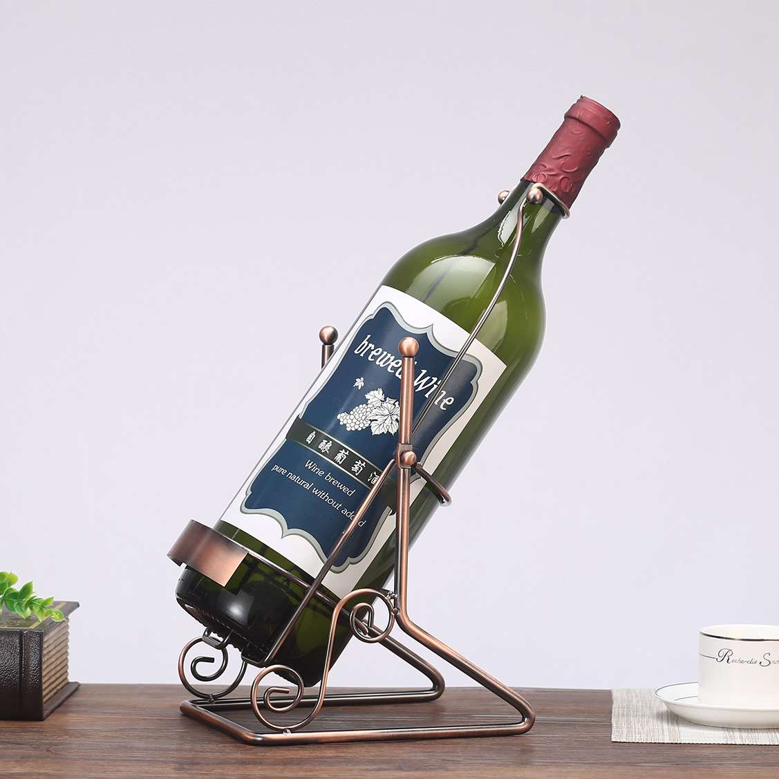 简易5升红酒架欧式3升酒架铁艺酒瓶架葡萄酒架3L5L