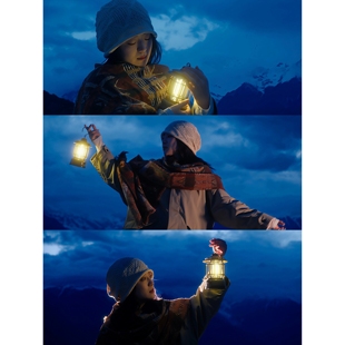 【蓝调神灯】新疆户外雪景氛围感拍照装饰灯阿勒泰出片拍照道具灯