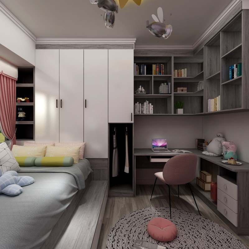 雪宝板材E0级杉木芯免漆生态板17mm衣柜书柜家具环保板材凤纹古橡