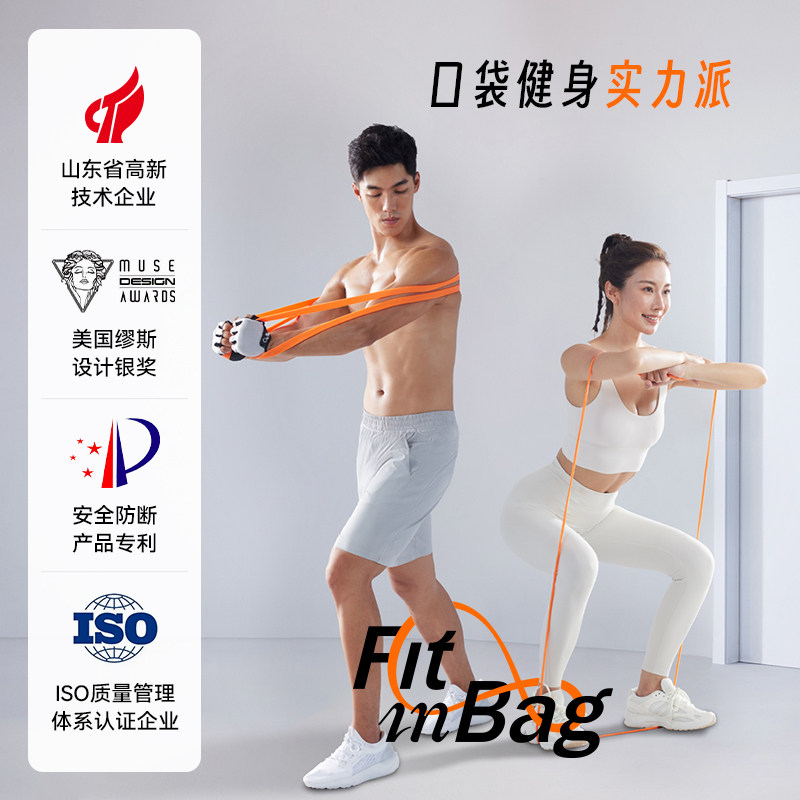 Fitinbag引体向上助力带胸肌臂力训练阻力带拉力带练背弹力带健身