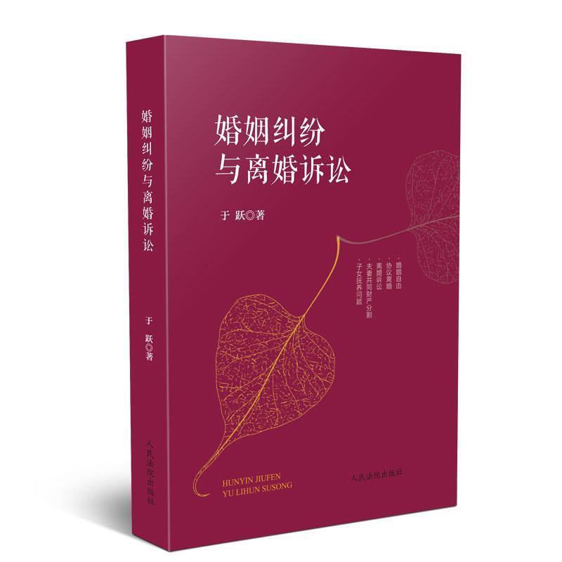 【正版书】 婚姻纠纷与离婚诉讼 于跃 著 人民法院出版社