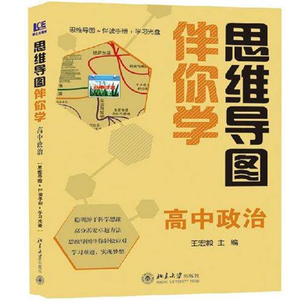 【正版书】 思维导图伴你学高中政治  北京大学出版社