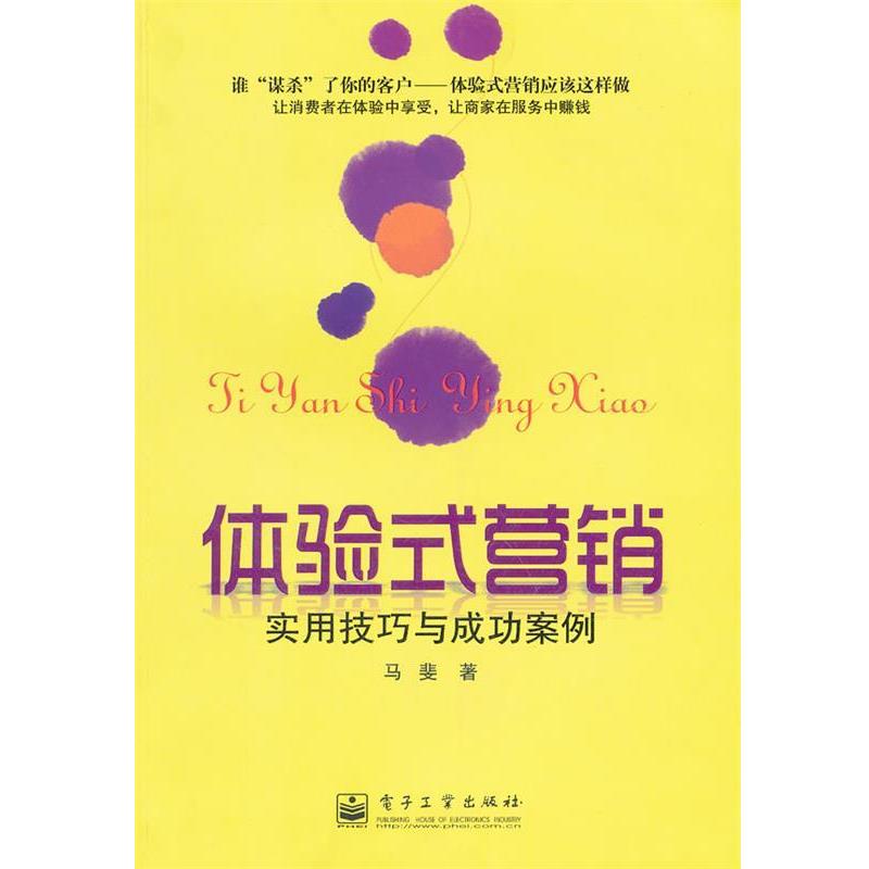 【正版书】 体验式营销:实用技巧与成功案例 马斐 著 电子工业出版社