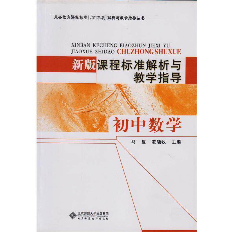 【正版书】 新版课程标准解析与教学指导 初中数学 马复 北京师范大学出版社