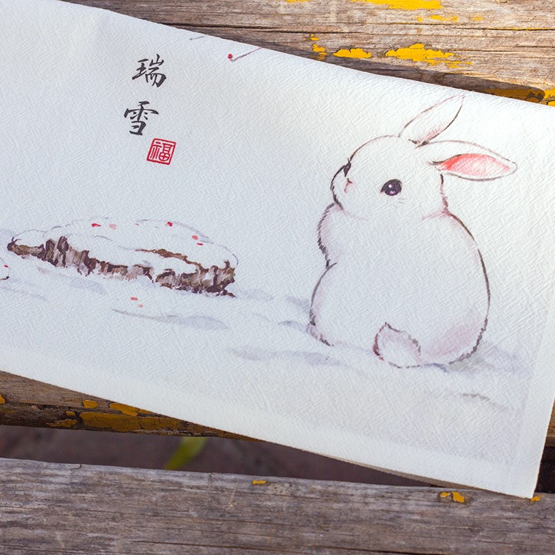 定制手帕女士随身古风手绢纯棉吸汗礼品礼盒女生礼物中国风文创