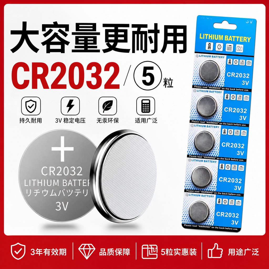 CR2032纽扣电池车钥匙遥控器