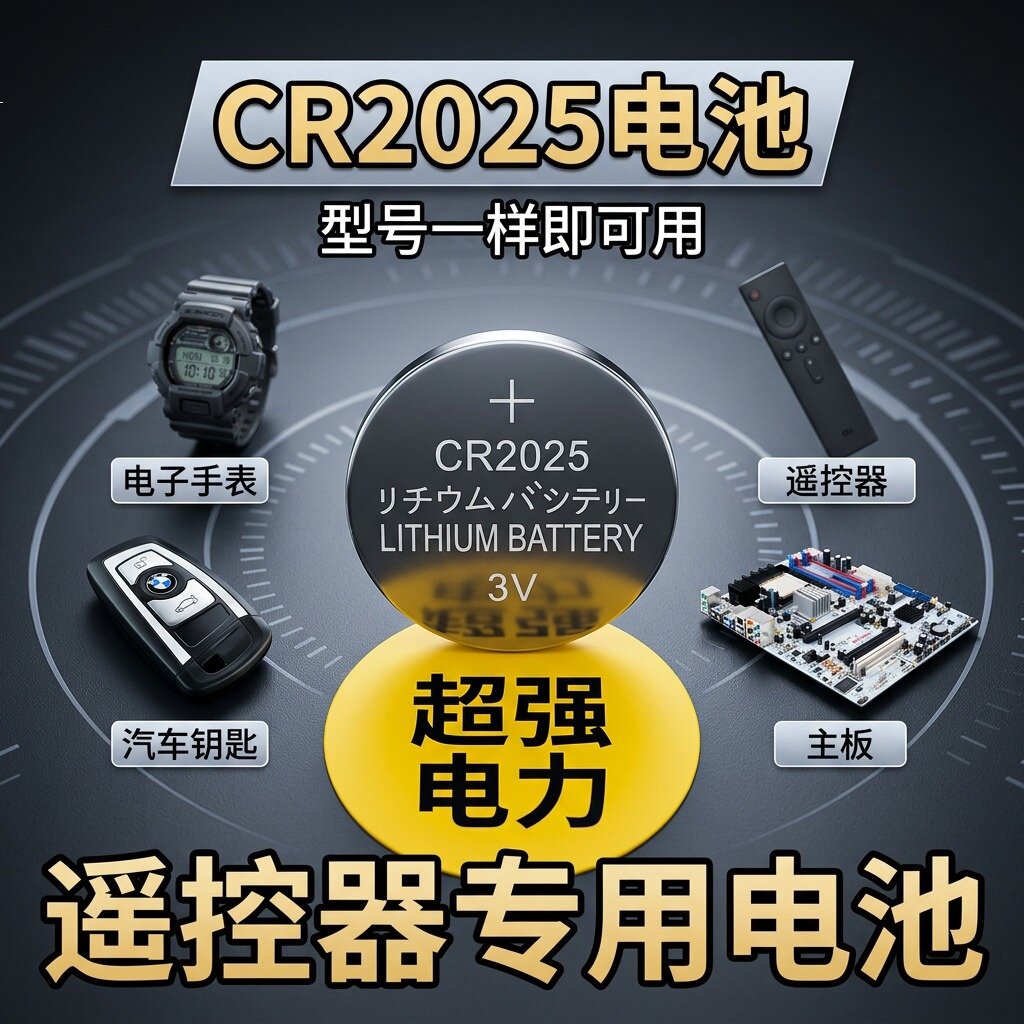 CR2025纽扣电池车钥匙遥控器