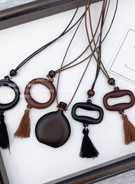 捧猫家~流苏编绳长款项链