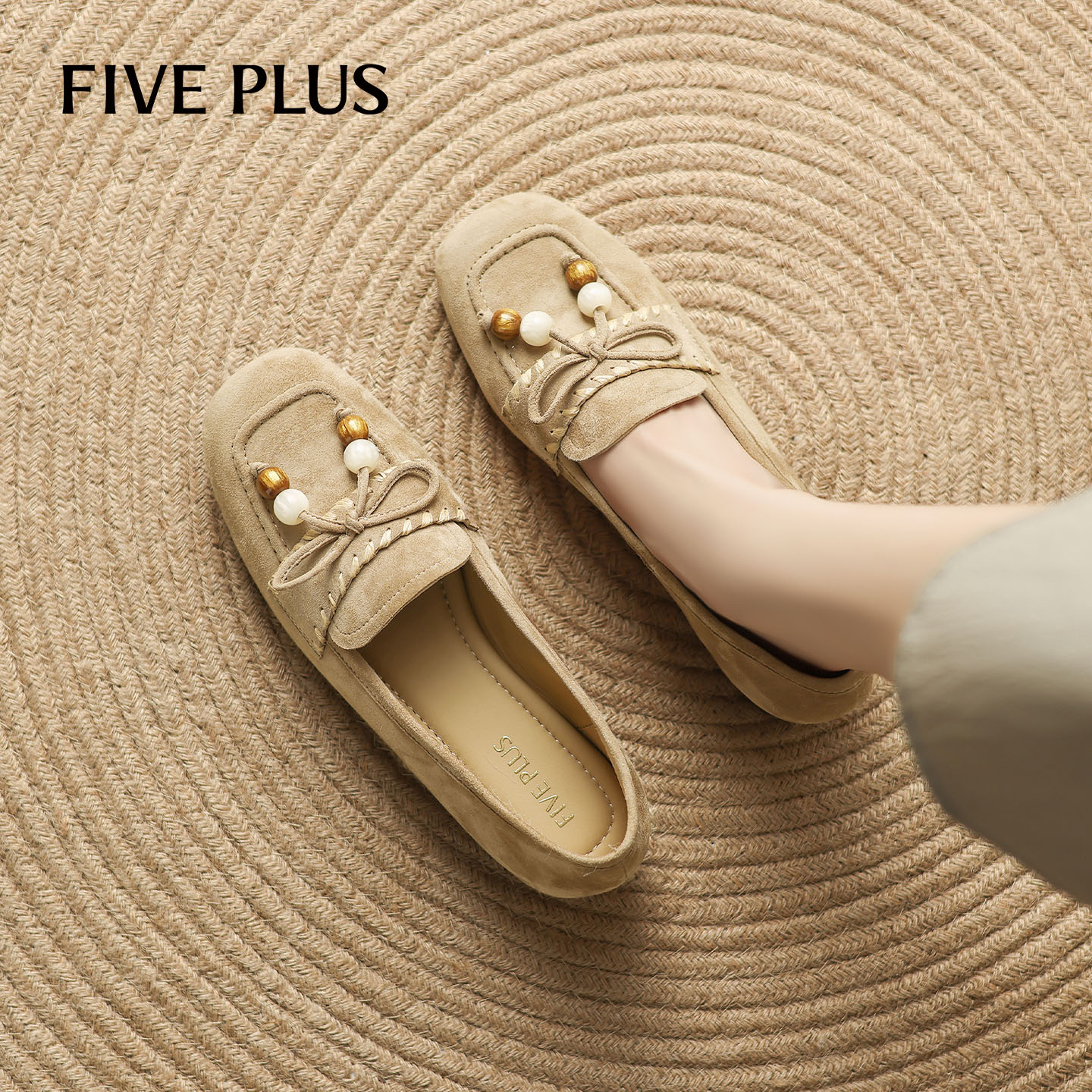 FIVEPLUS流苏乐福鞋女