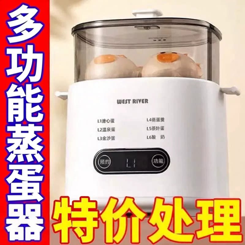 德国双层早餐机家用预约定时蒸蛋神器自动断电防干烧多功能煮蛋器
