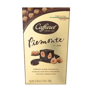 山姆Caffarel口福莱榛子仁黑巧克力500g坚果巧克力糖