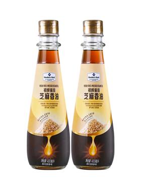 山姆MM初榨前段芝麻香油400ml2压榨一级芝麻油可蘸料调馅凉拌煲汤