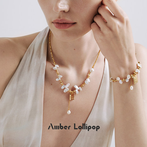 AmberLollipop珍珠项链轻奢小众
