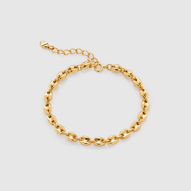 Amber Lollipop连环手链轻奢时尚镀18k金链条小众手饰女2025新款