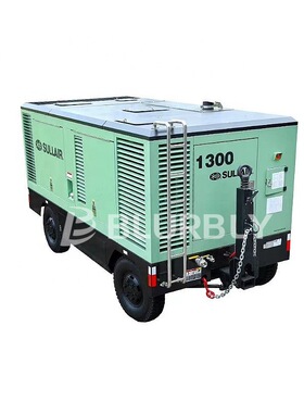 寿力1300CFM移动式防爆低噪音油润滑煤矿13bar中低压螺杆式空压机