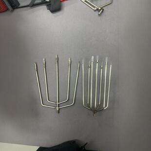 不锈钢大号鱼叉7齿叉5齿叉老式鱼叉叉鱼神器大倒刺实心伸缩杆配件