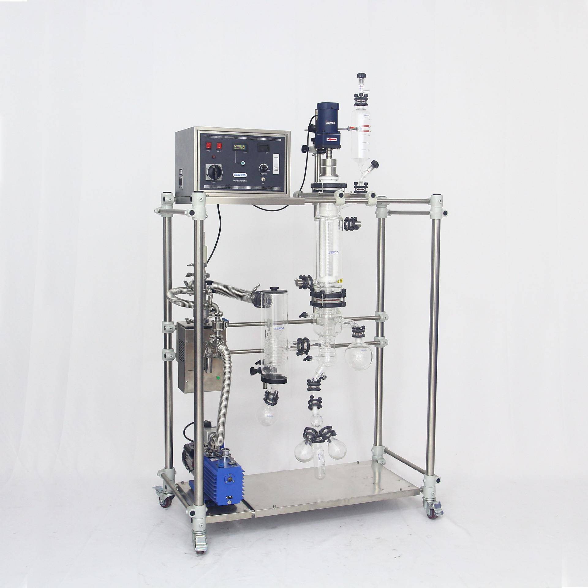 供应分子蒸馏设备MD1200V高真空短程分子蒸馏器高沸点热敏物料