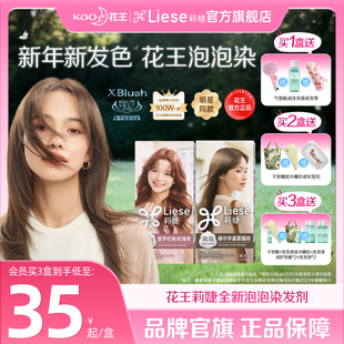 【免漂冷棕色系】花王Liese莉婕全新泡泡染发剂泡沫染发膏黑茶