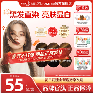 【免漂冷棕色系】花王Liese莉婕全新泡泡染发剂泡沫染发膏黑茶