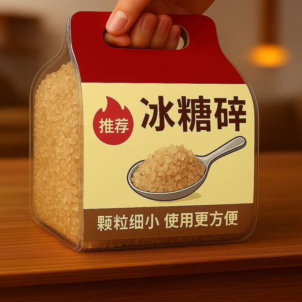 【净重无干燥剂】黄冰糖碎粉批发广西小粒药膳汤料冰糖养生粉