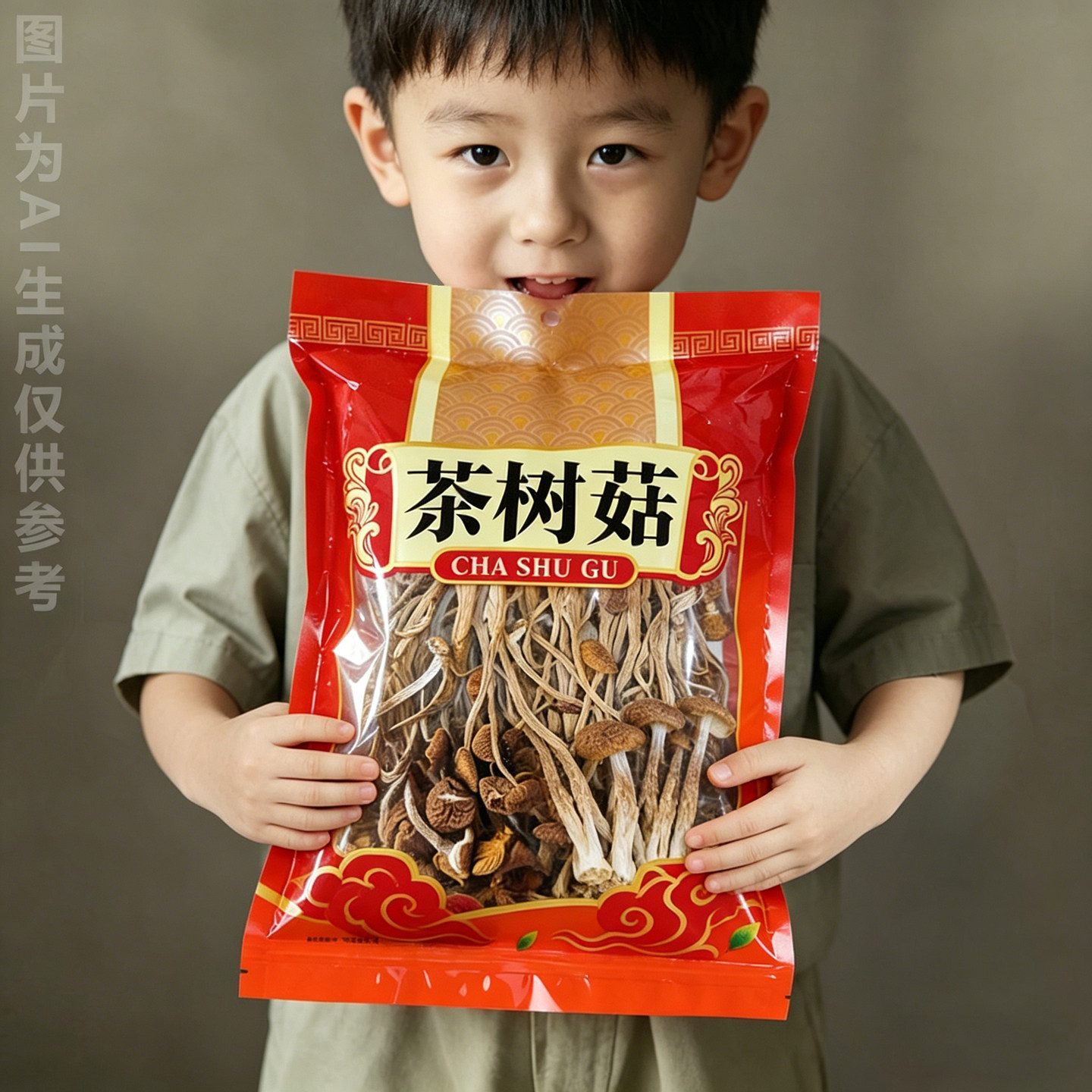 云燕珥 茶树菇干货批发官方旗舰店古田茶树菇菌菇煲汤炖汤级半斤