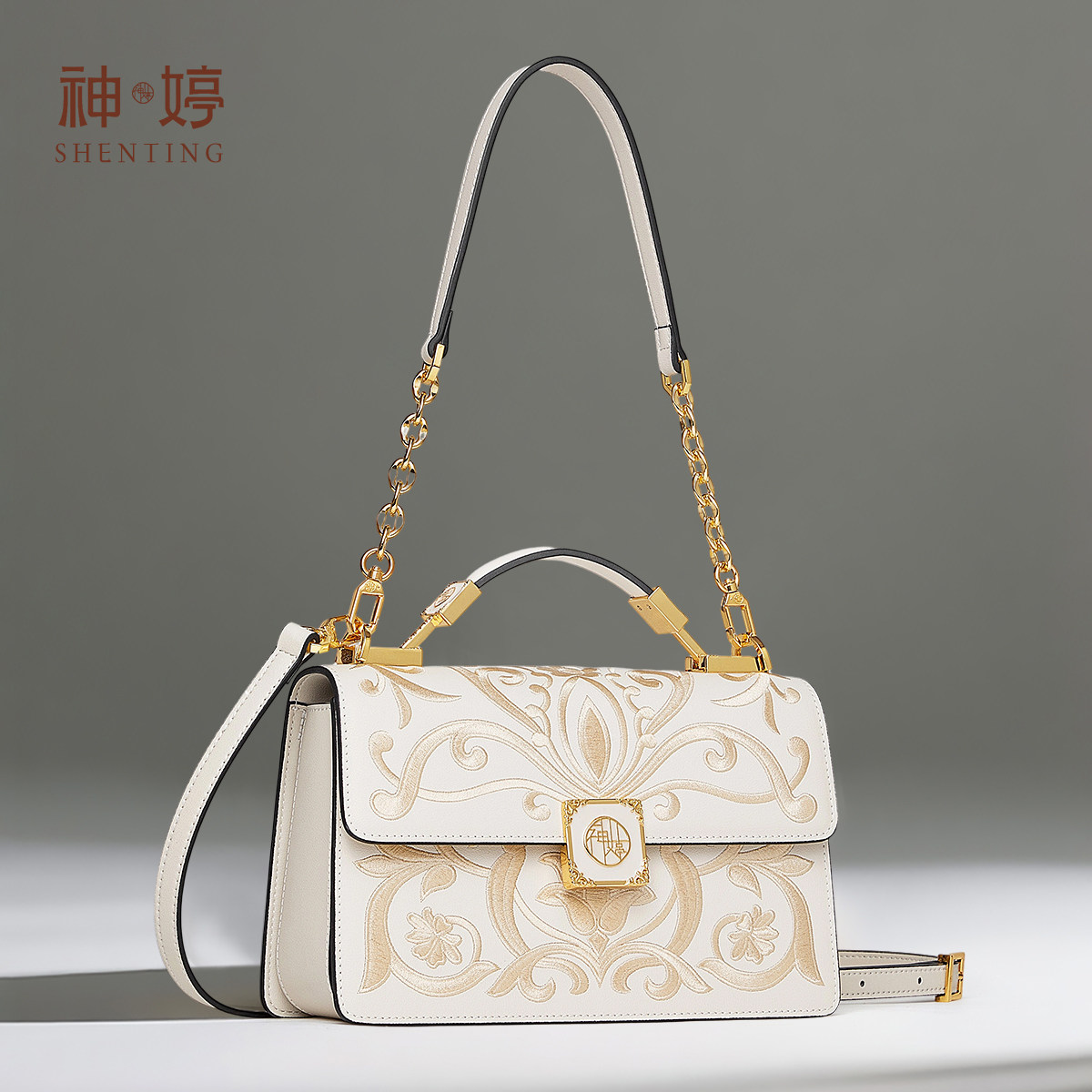 【新年礼物】神婷非遗苏绣新中式包包女款国风单肩斜挎刺绣腋下包,箱包皮具/热销女包/男包,通用款女包,淘宝优惠券,粉丝福利购,淘宝优惠卷