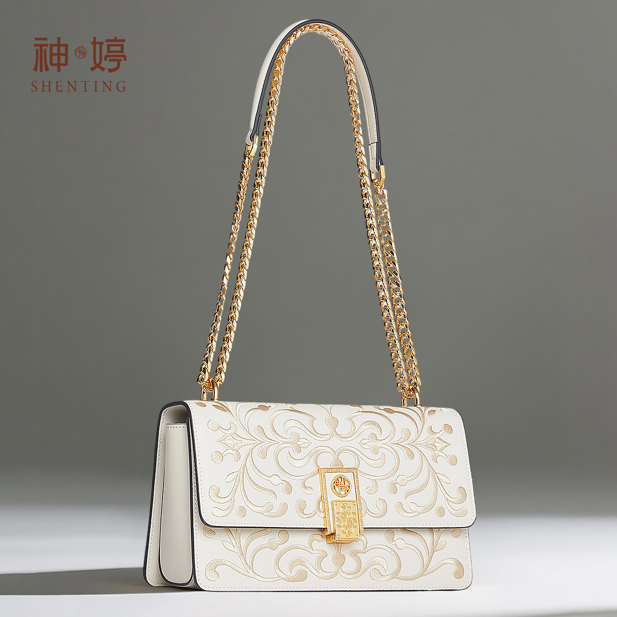 【新年礼物】神婷非遗苏绣国风包包轻奢单肩新中式刺绣链条斜挎包,箱包皮具/热销女包/男包,通用款女包,淘宝优惠券,粉丝福利购,淘宝优惠卷