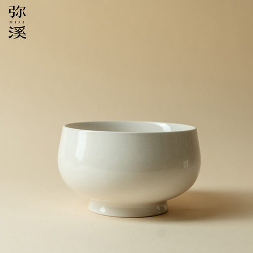 弥溪草木灰陶瓷茶道配件家居摆件废茶水缸收纳烟灰水盂大容量建水