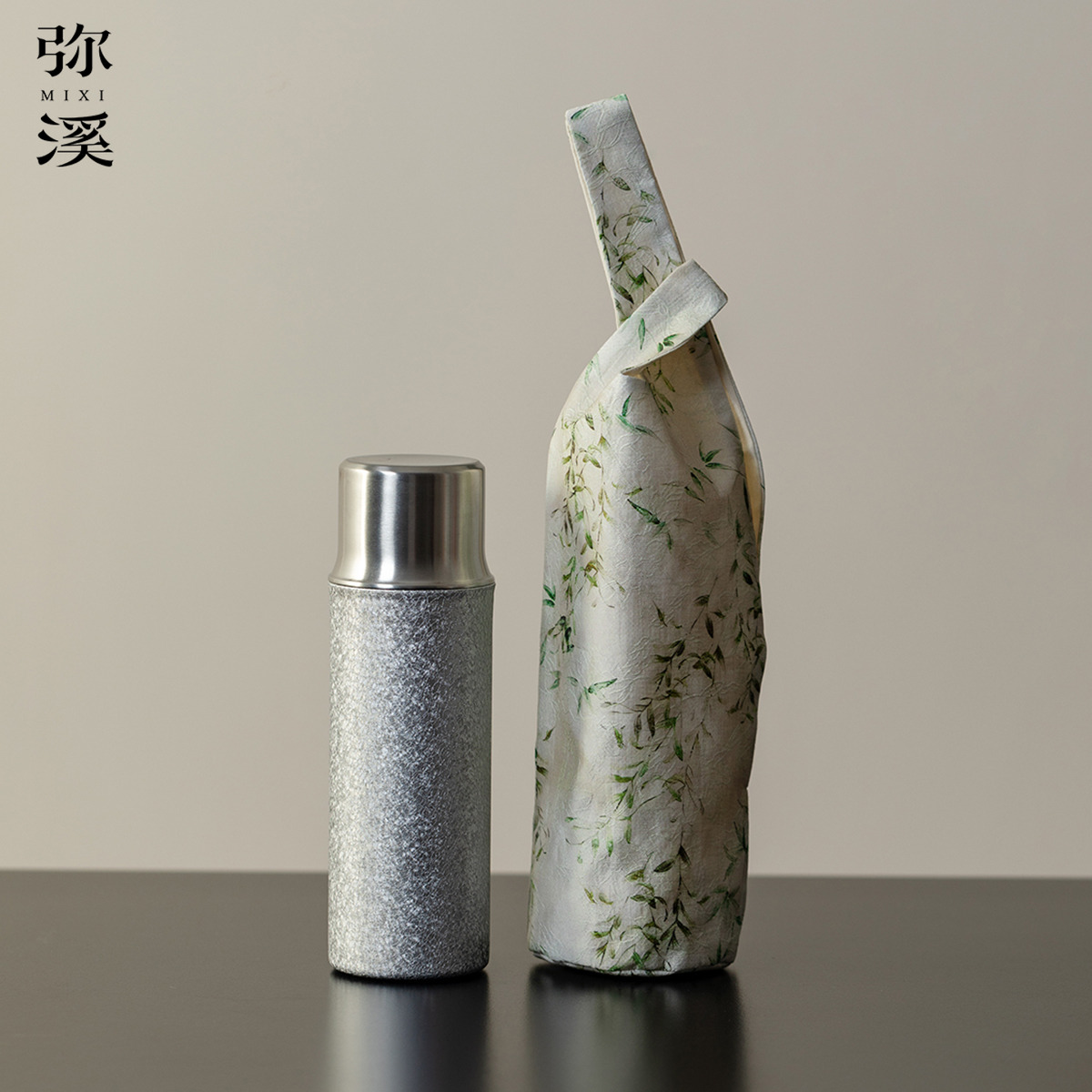 弥溪新款磁吸盖保温茶杯家用焖茶壶不锈钢纯钛杯大容量磁吸保温杯