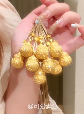 新中式金色小葫芦香囊项链高级感