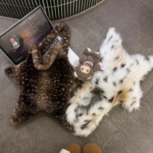 毛绒手提包斜挎包包 y2k个性 2026新款 秋冬星星豹纹斑点单肩包时尚