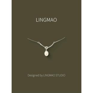 简约通勤仿珍珠项链笑脸百搭简约女款吊坠2025新款爆款锁骨链颈链