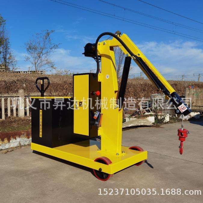 全电动液压移动小吊车起吊重量1-2吨电动行走起重机移动小吊机