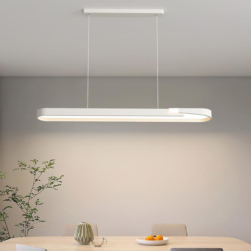 餐厅灯2025新款吊灯中山灯具一字现代简约饭厅餐桌吧台长条设计师